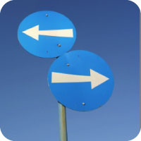 Section To the right or to the left