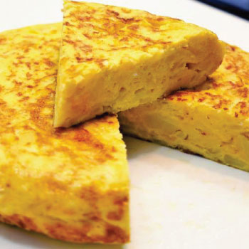 the Spanish omelette